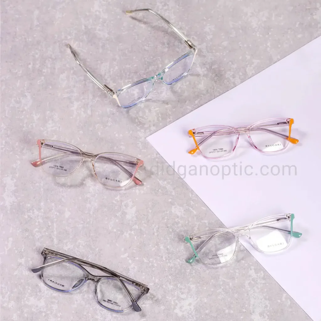 عینک طبی زنانه برند بولگاری کائوچو کد sp5707 رنگبندی